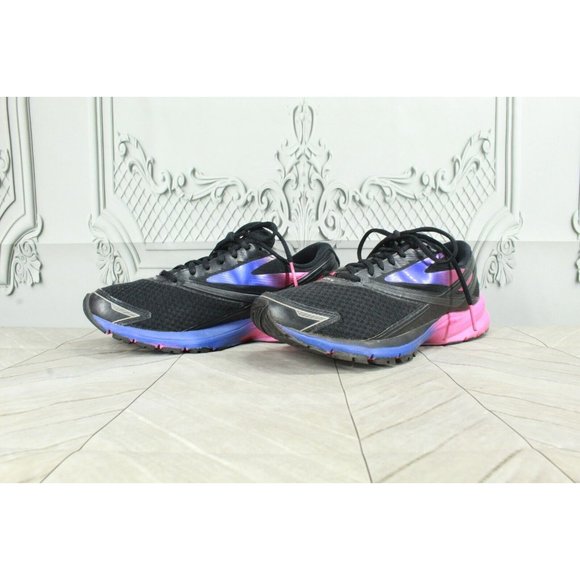 BROOKS Launch 4 B 066 Black Nylon Lace Up Running Shoes Size 9 M (B) - Picture 2 of 9